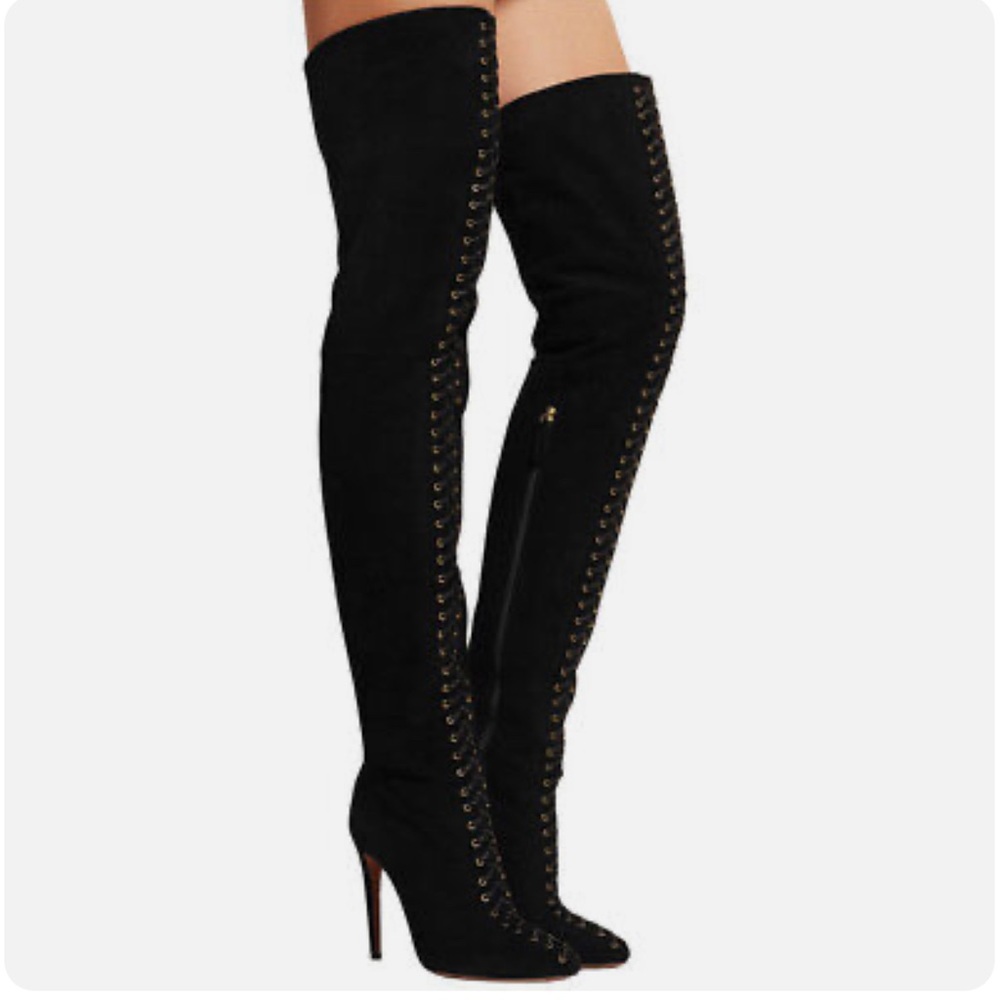 Aquazzura Corset Lace-up Over-The-Knee Boots - BNIB